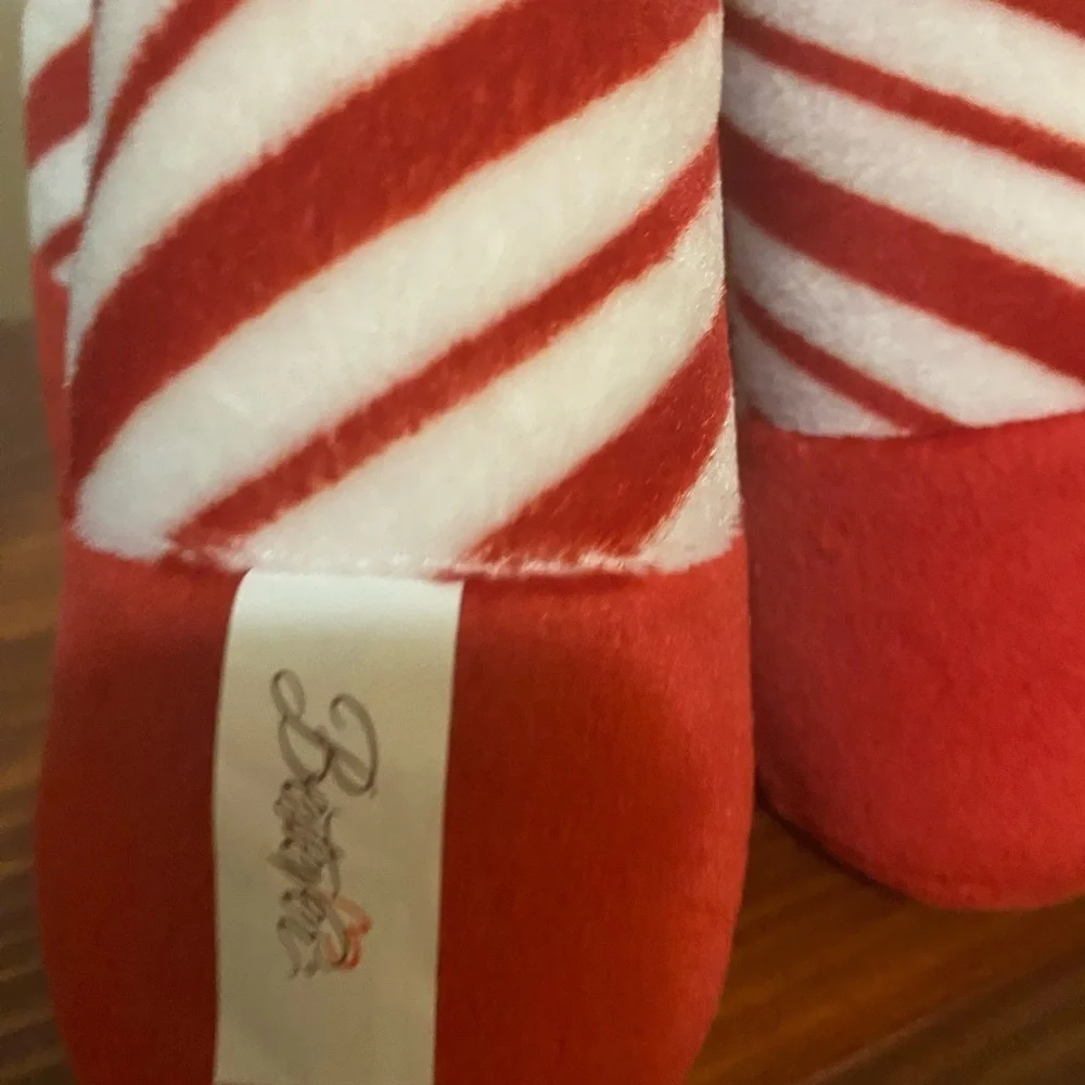 VTG Rare Bestever Funny Feet Peppermint Candy Cane Weighted Christmas 14”Pony